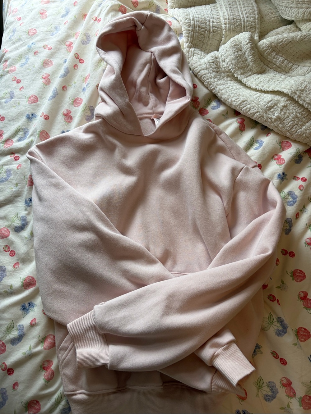 Skims baby pink hoodie